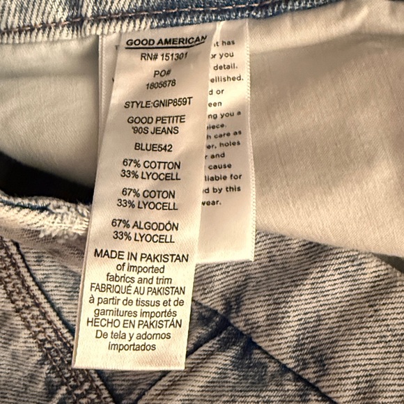 Good 90’s vintage inspired sz 16P Petite distressed relax fit straight jeans$159 - Picture 14 of 14